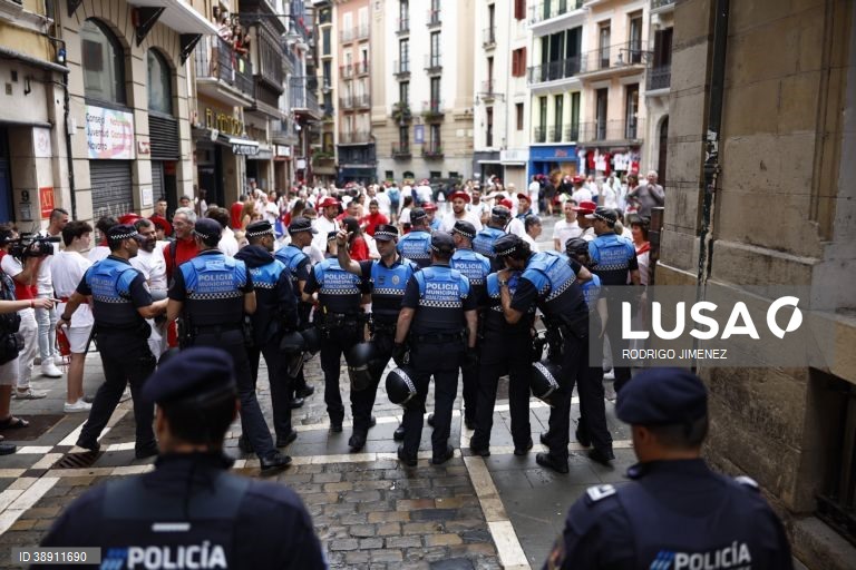 Festa tradicional de San Fermin em Pamplona