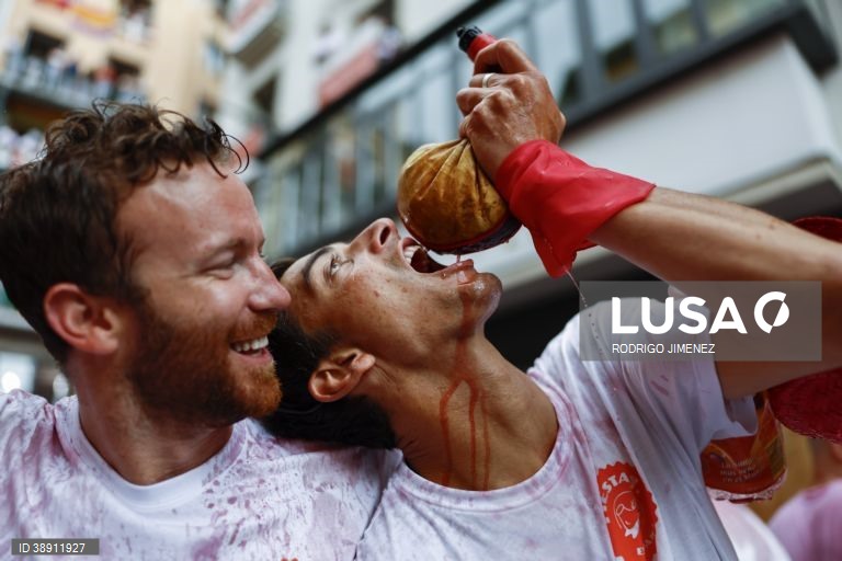 Festa tradicional de San Fermin em Pamplona