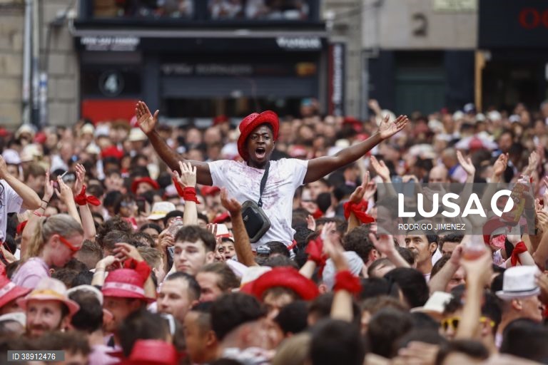 Festa tradicional de San Fermin em Pamplona
