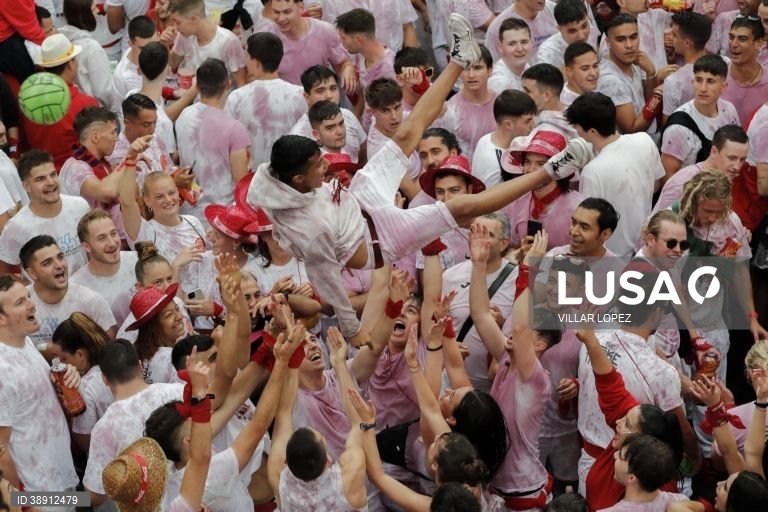 Festa tradicional de San Fermin em Pamplona