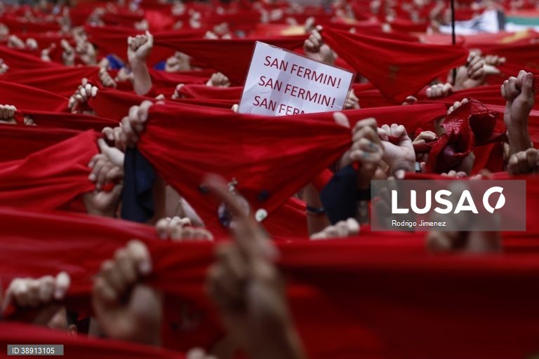 Festa tradicional de San Fermin em Pamplona