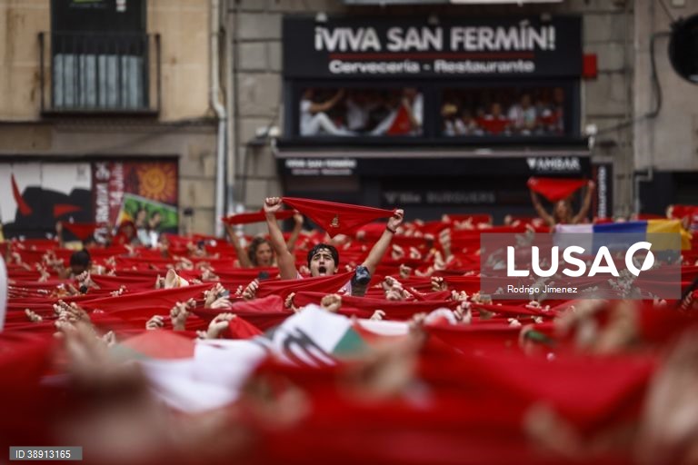Festa tradicional de San Fermin em Pamplona