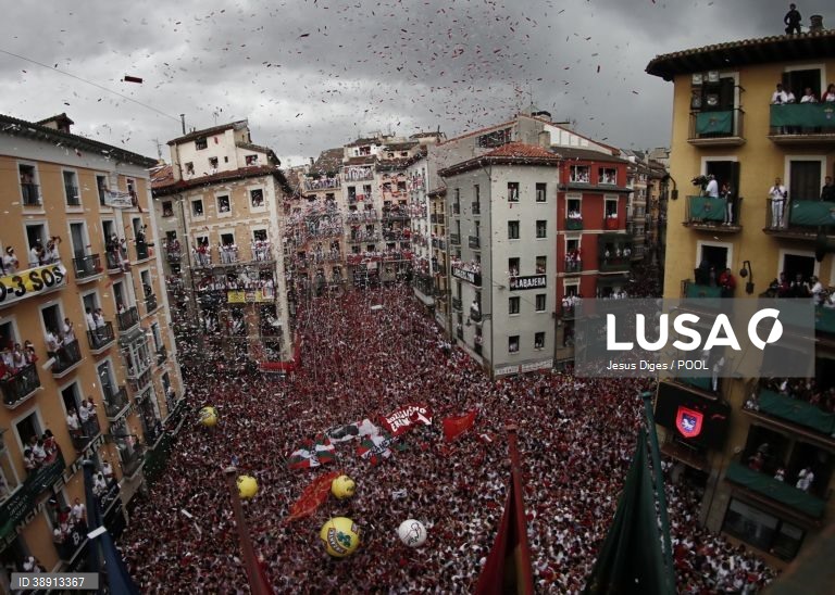 Festa tradicional de San Fermin em Pamplona