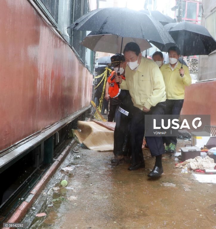 Cheias na Coreia do Sul