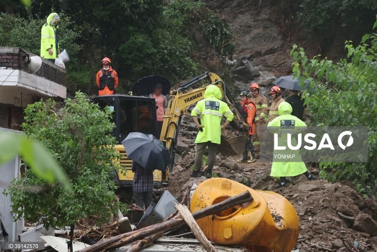 Cheias na Coreia do Sul