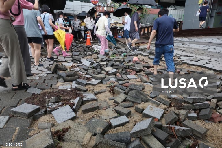 Cheias na Coreia do Sul