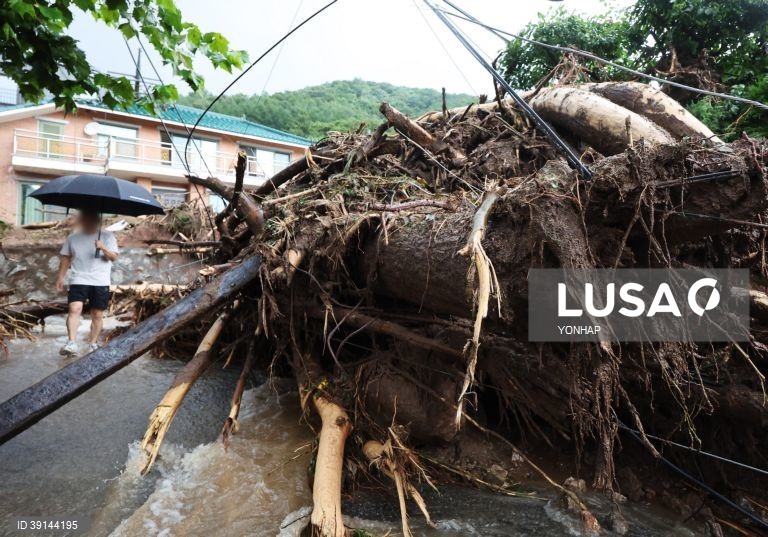 Cheias na Coreia do Sul