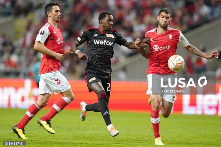 Sporting de Braga vence Union Berlim, por 1-0, em jogo da Liga Europa de futebol