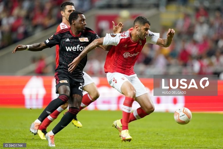 Sporting de Braga vence Union Berlim, por 1-0, em jogo da Liga Europa de futebol