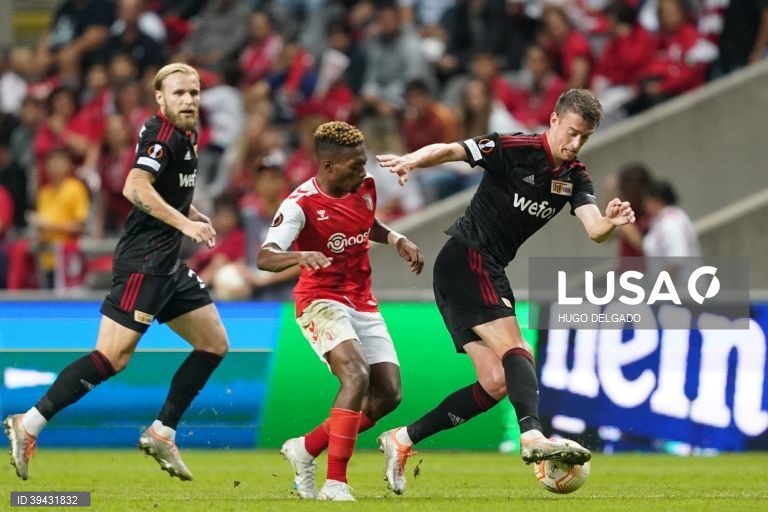 Sporting de Braga vence Union Berlim, por 1-0, em jogo da Liga Europa de futebol