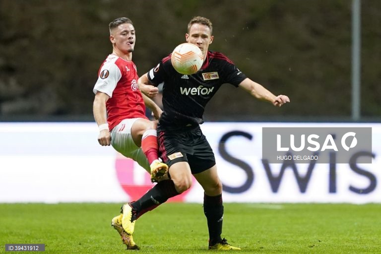 Sporting de Braga vence Union Berlim, por 1-0, em jogo da Liga Europa de futebol
