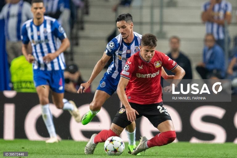 FC Porto vence por 2-0 Bayer Leverkusen em jogo da Liga dos Campeões de futebol