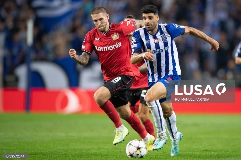 FC Porto vence por 2-0 Bayer Leverkusen em jogo da Liga dos Campeões de futebol