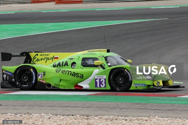 O piloto português Guilherme Oliveira da equipa da Inter Europol Competitin em ação no Autódromo Internacional do Algarve nas 4 horas de Portimão, 6º. e última prova de European Le Mans Series, Portimão, 16 de outubro de 2022. LUÍS FORRA/LUSA