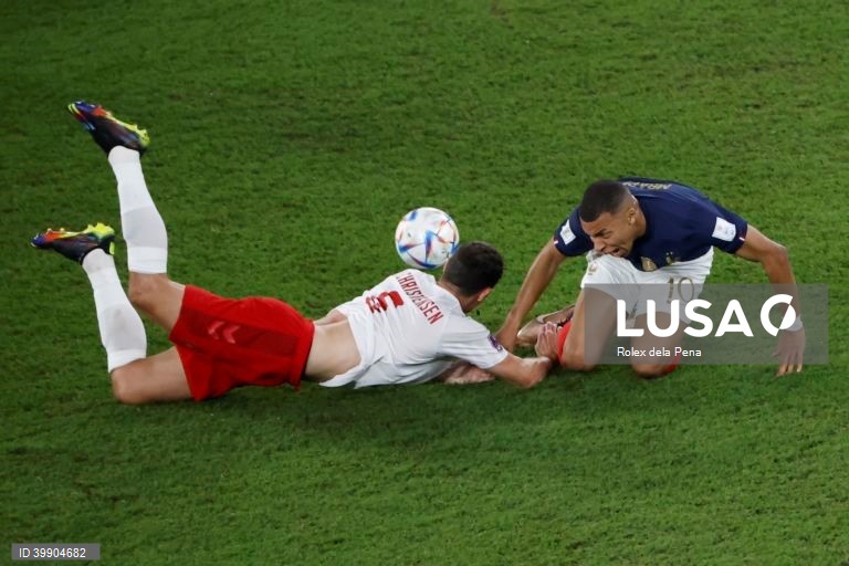 Mundial2022: 'Bis' de Mbappé à Dinamarca coloca campeã França nos 'oitavos'