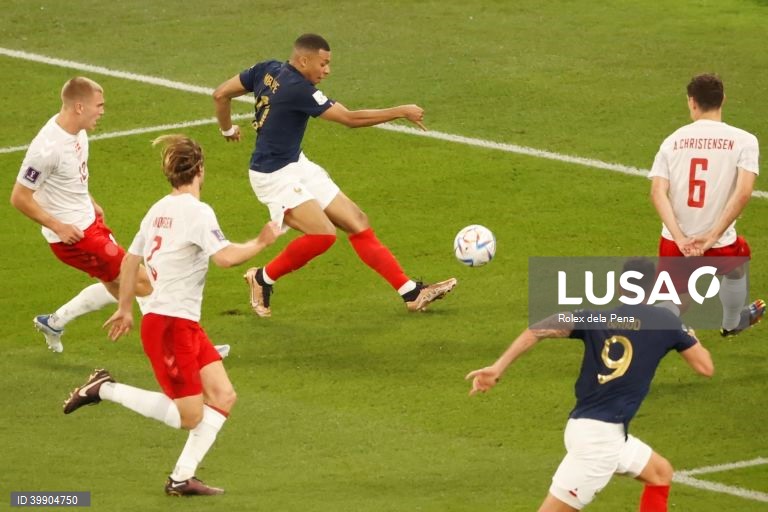 Mundial2022: 'Bis' de Mbappé à Dinamarca coloca campeã França nos 'oitavos'