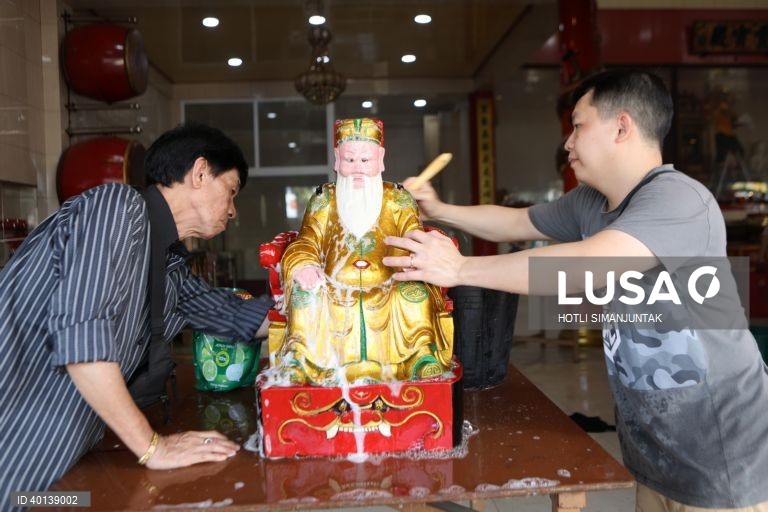 Preparativos para o Ano Novo Lunar chinês