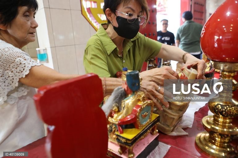 Preparativos para o Ano Novo Lunar chinês