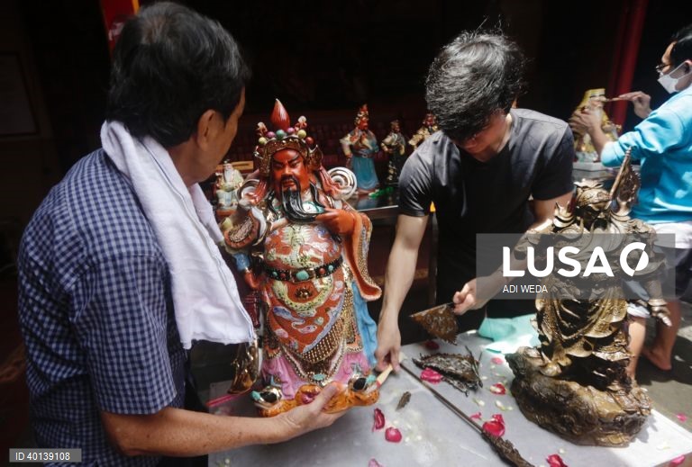 Preparativos para o Ano Novo Lunar chinês
