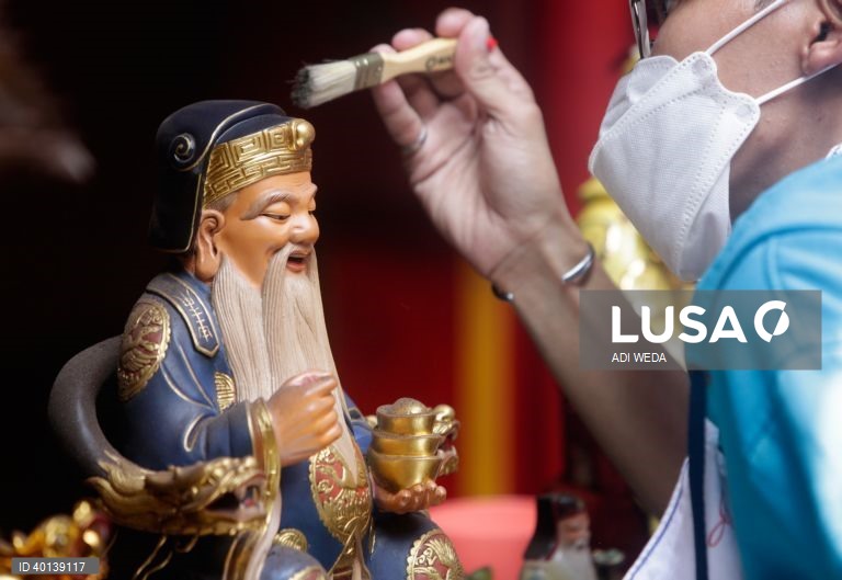 Preparativos para o Ano Novo Lunar chinês