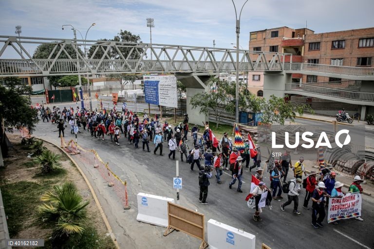 Peru: Manifestação em Lima contra a Presidente Dina Boluarte