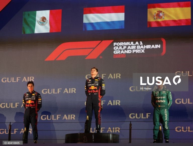 O piloto Max Verstappen vence Grande Prémio do Bahrain de Fórmula 1.