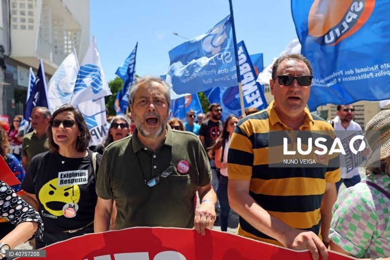 Protesto de professores do distrito de Beja