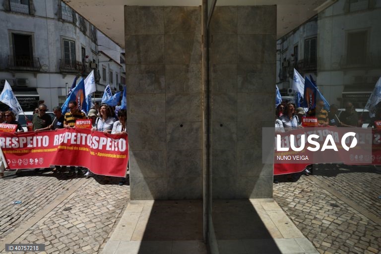 Protesto de professores do distrito de Beja