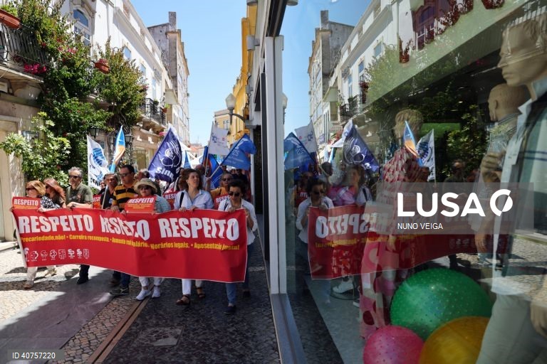 Protesto de professores do distrito de Beja