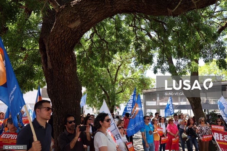 Protesto de professores do distrito de Beja