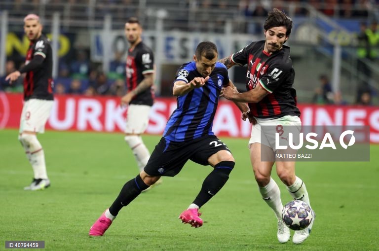 Inter Milão garantiu hoje a presença na final da Liga dos Campeões de futebol, ao vencer em casa o 'vizinho' AC Milan, por 1-0, na segunda mão das meias-finais.