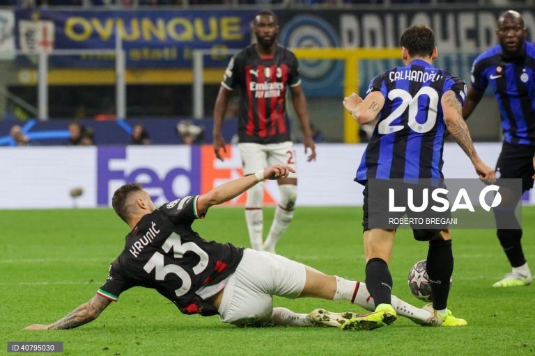 Inter Milão garantiu hoje a presença na final da Liga dos Campeões de futebol, ao vencer em casa o 'vizinho' AC Milan, por 1-0, na segunda mão das meias-finais.