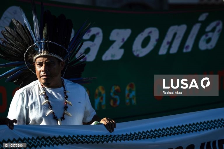Brasil: Protesto indígena contra a política de demarcação de terras nativas
