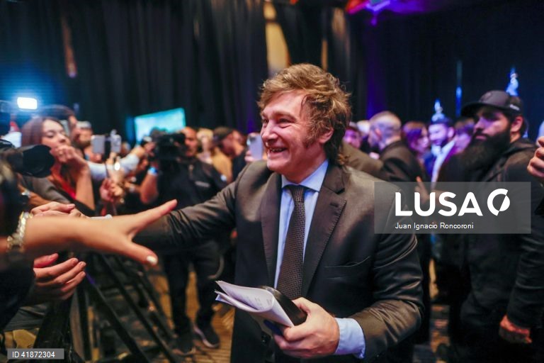 Argentina: Candidato presidencial Milei vence segunda volta das eleições.