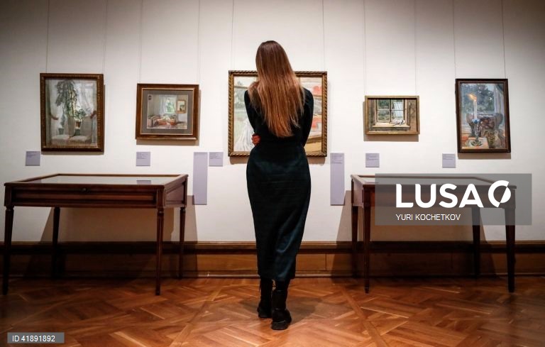 Exposição "Heróis e Contemporâneos da Idade da Prata" na Galeria Tretyakov em Moscovo.