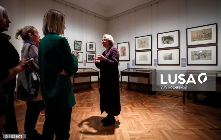 Exposição "Heróis e Contemporâneos da Idade da Prata" na Galeria Tretyakov em Moscovo.