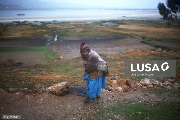 Bolívia: Seca no Lago Titicaca