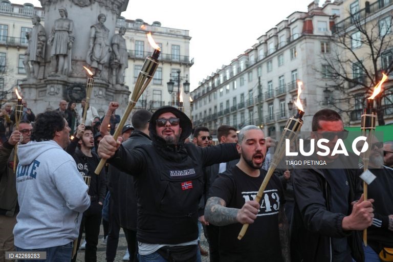 Lisboa: Manifestação contra imigração e "Contra a Islamização da Europa”.