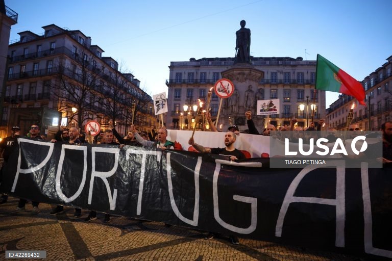 Lisboa: Manifestação contra imigração e "Contra a Islamização da Europa”.