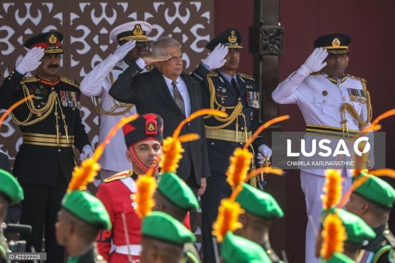 Sri Lanka: Desfile do 76º Dia da Independência 