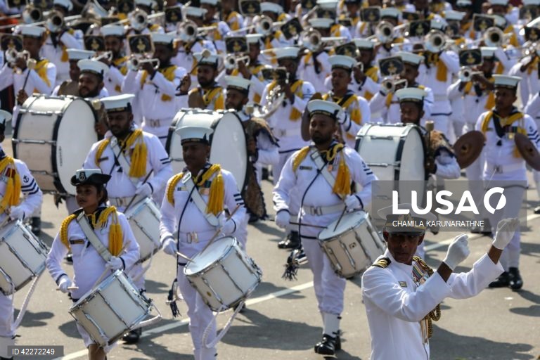 Sri Lanka: Desfile do 76º Dia da Independência 