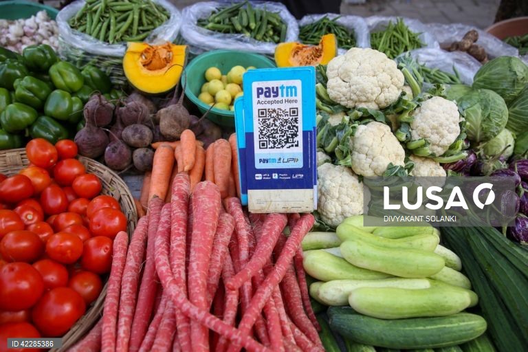 Índia: Mercado de rua de Mumbai