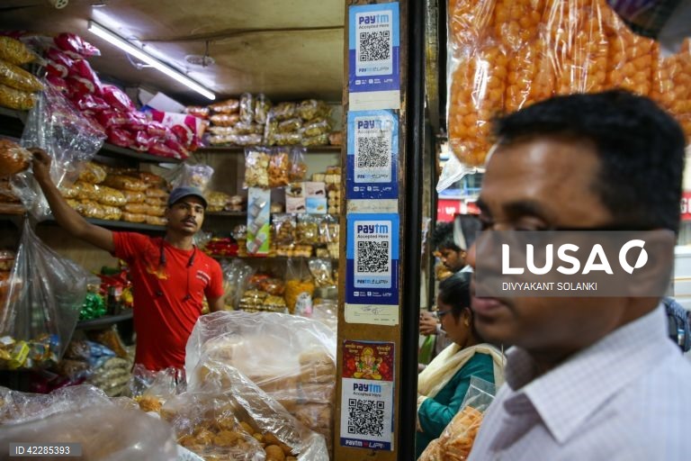 Índia: Mercado de rua de Mumbai