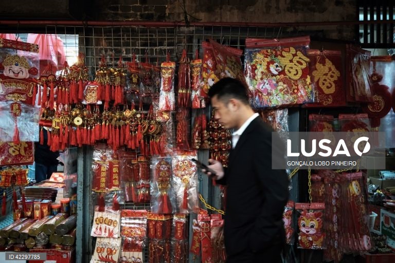 Preparativos para o Ano Novo Chinês em Macau