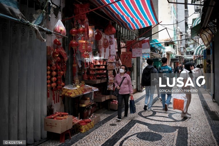 Preparativos para o Ano Novo Chinês em Macau
