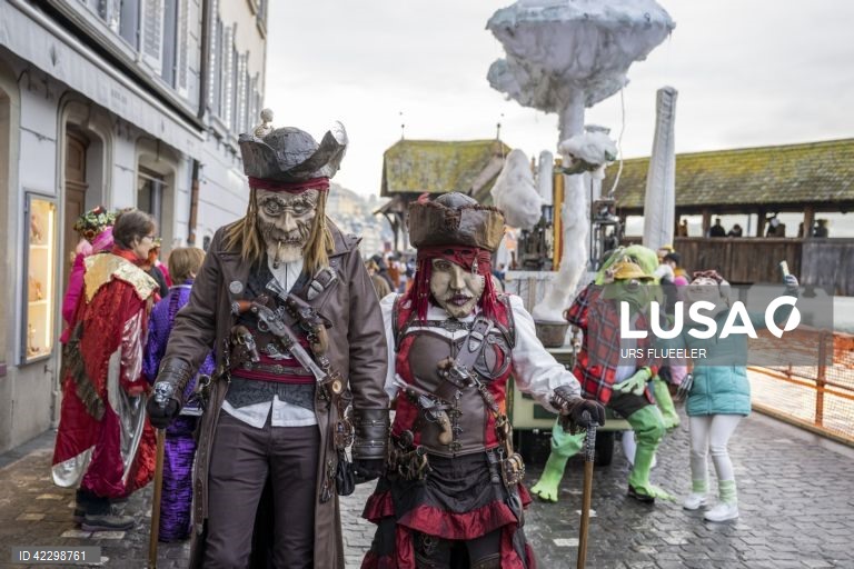 Início do carnaval em Lucerna
