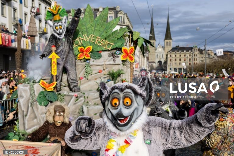 Início do carnaval em Lucerna