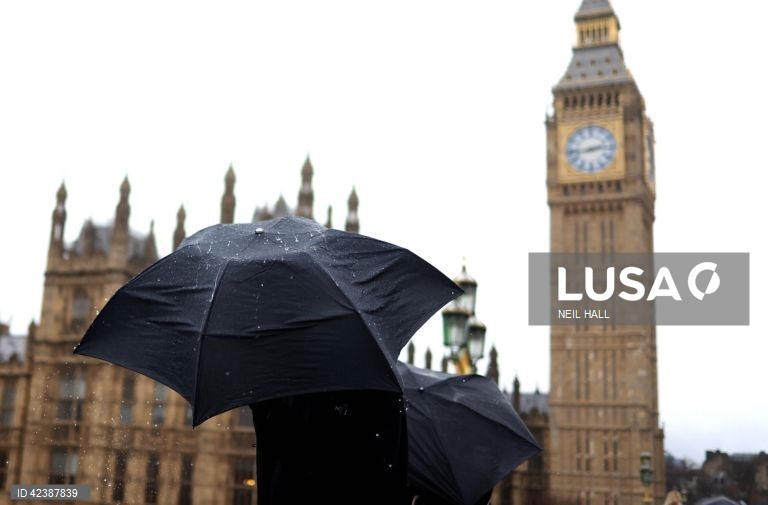 Reino Unido: Dia de chuva em Londres