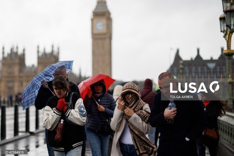 A tempestade Nelson leva ventos fortes a Londres