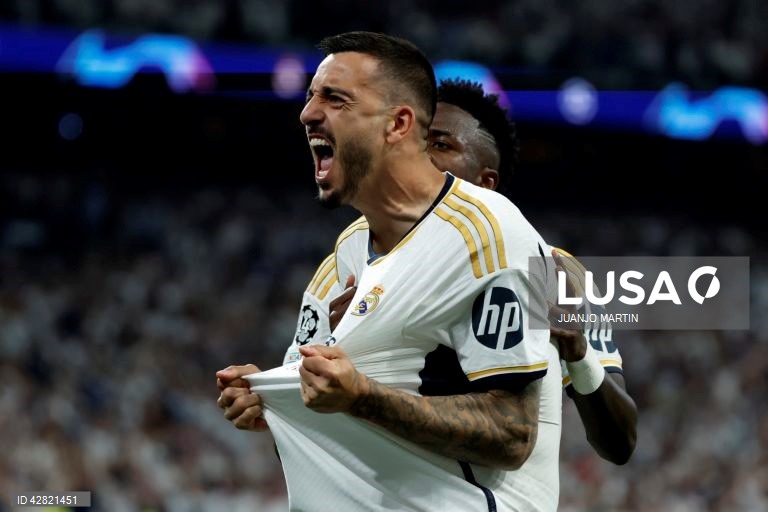 O futebolista Joselu ‘catapultou’ hoje o Real Madrid para a final da Liga dos Campeões, ao marcar os dois golos da reviravolta (2-1) sobre o Bayern Munique perto do final do encontro da segunda mão das meias-finais.